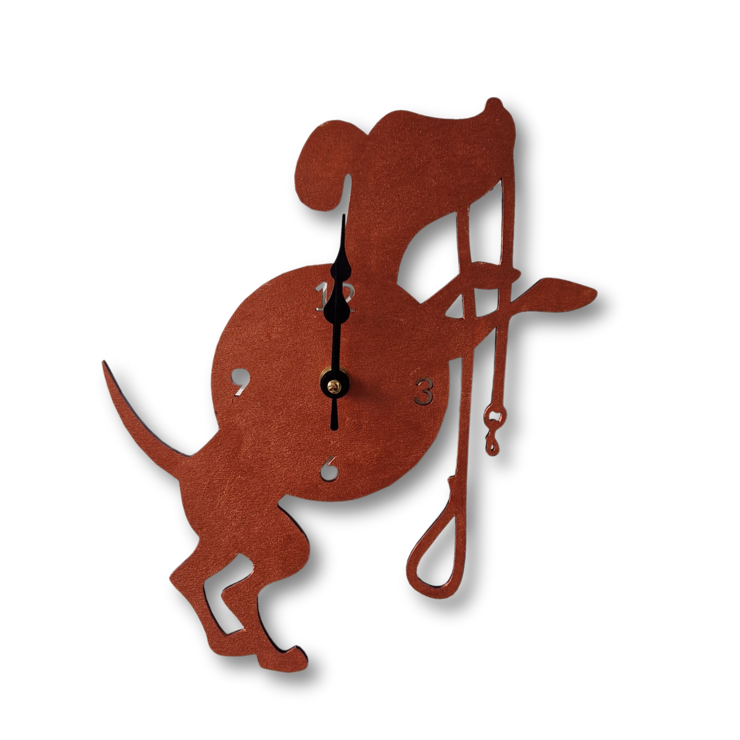 Wall Clock Puppy With Leash