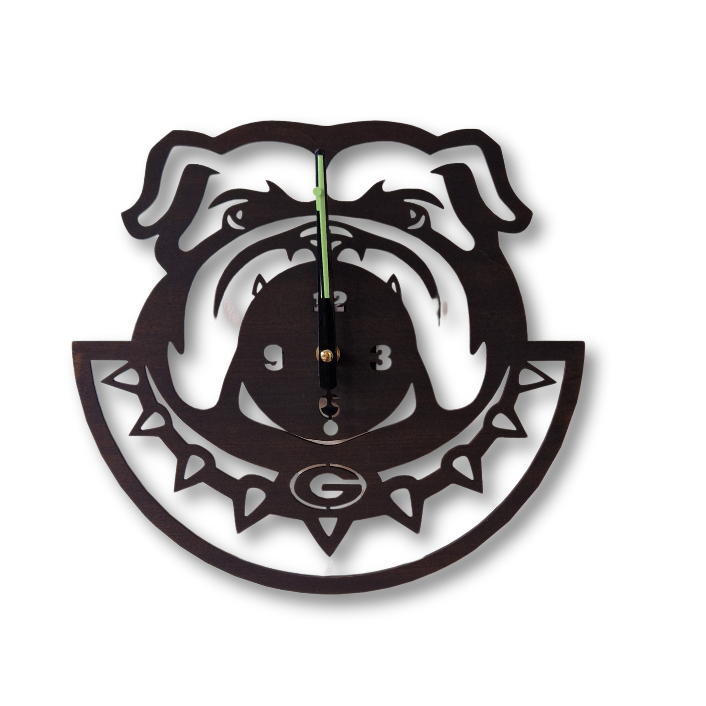 Wall Clock Bulldog Black