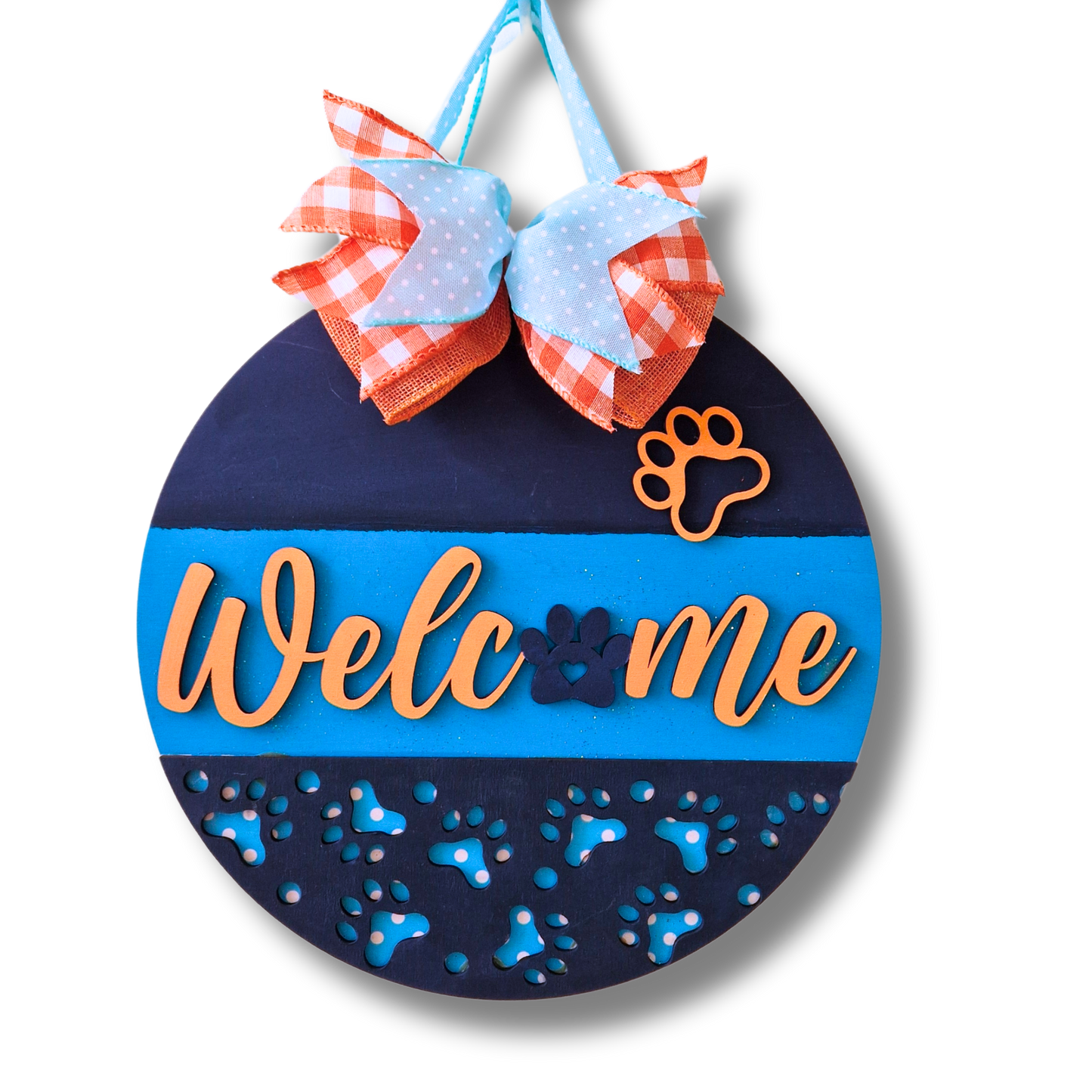 Welcome Sign, Blue