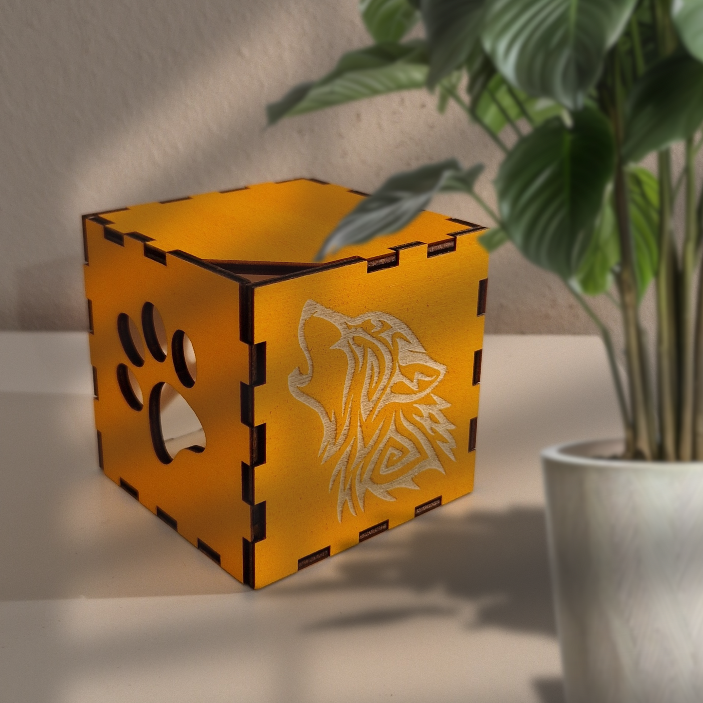 Wooden Light Box-orange