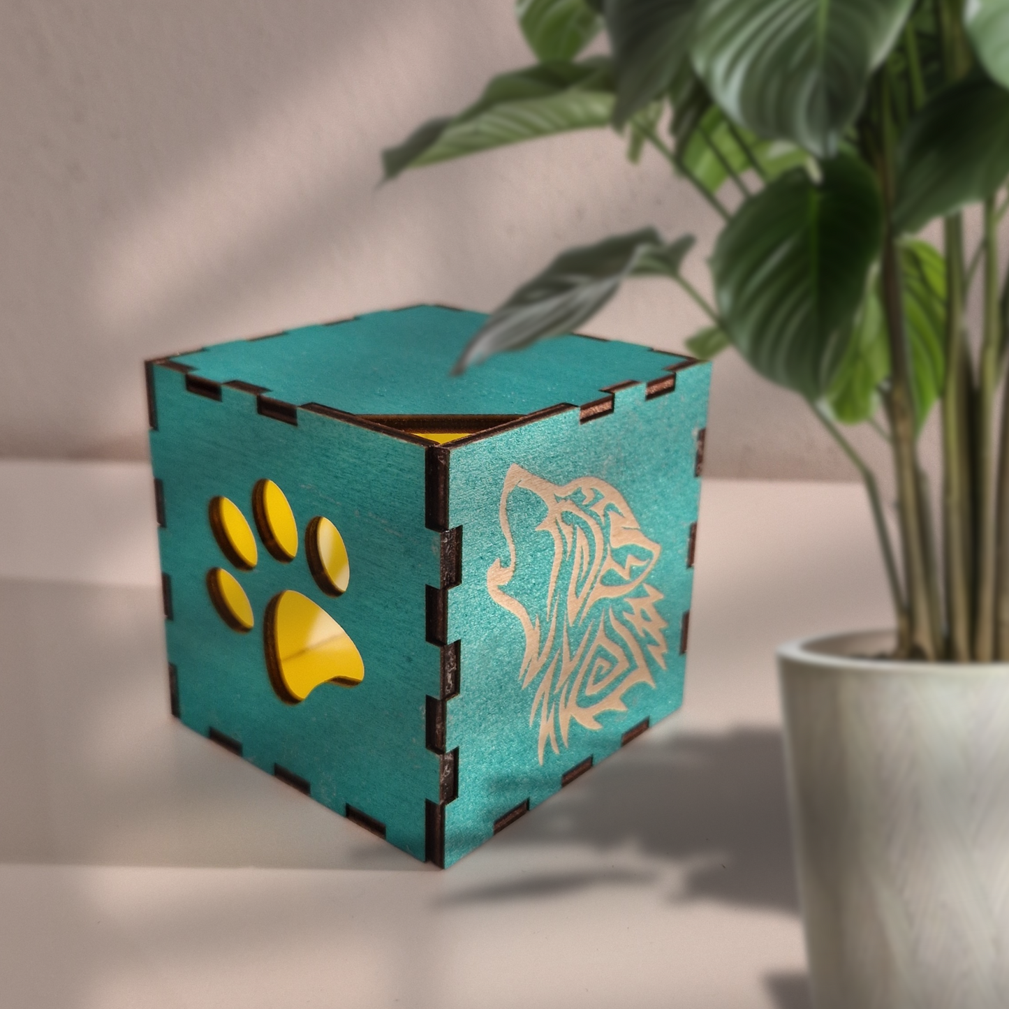 Wooden Light Box-Green