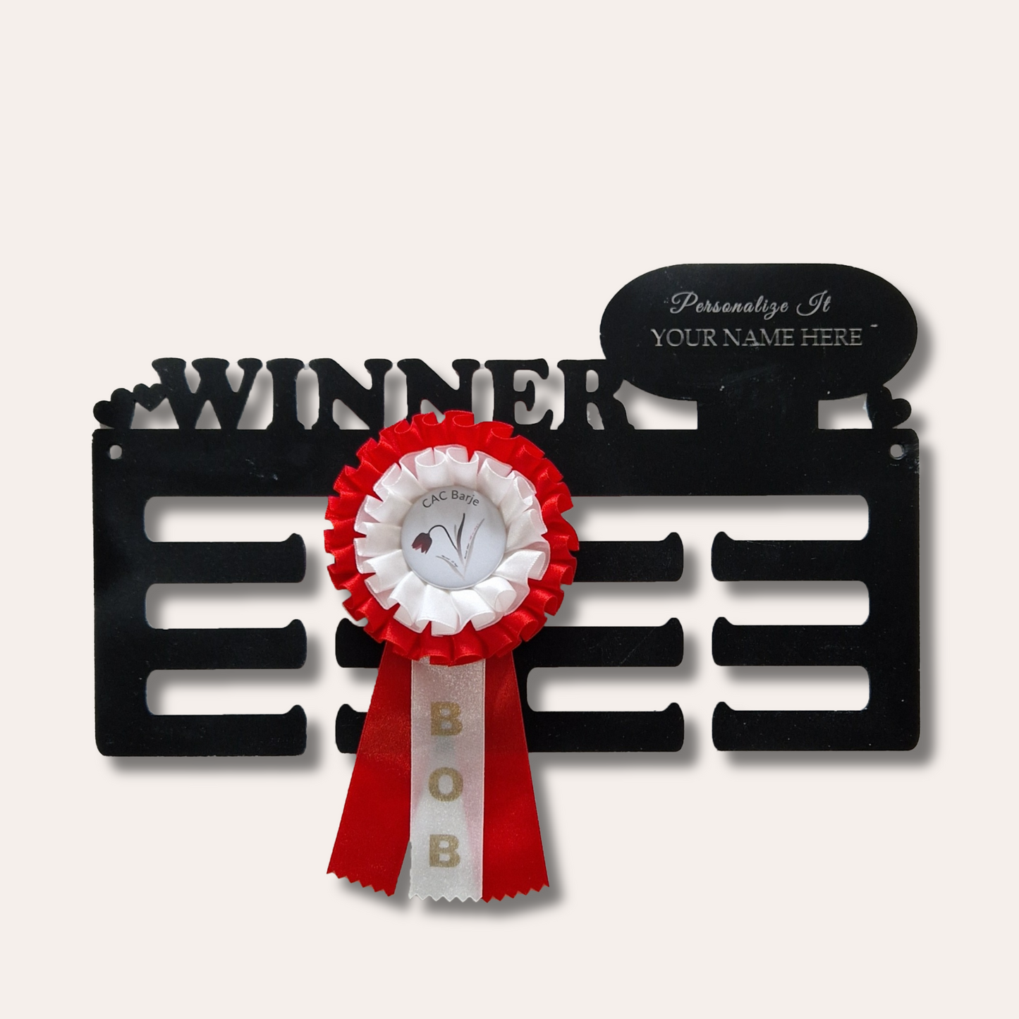 Rosette Ribbon Holder- BLACK