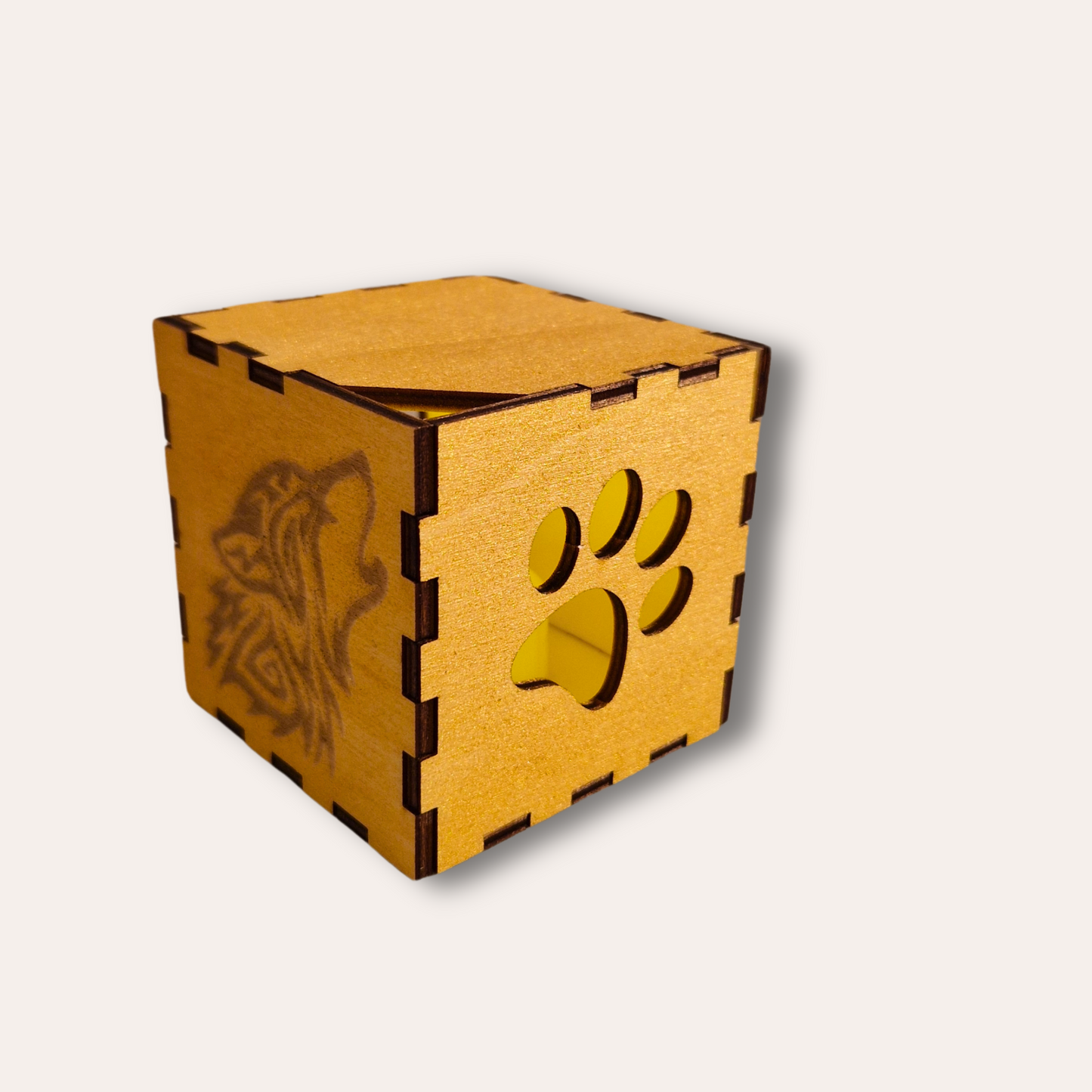 Wooden Light Box - Gold