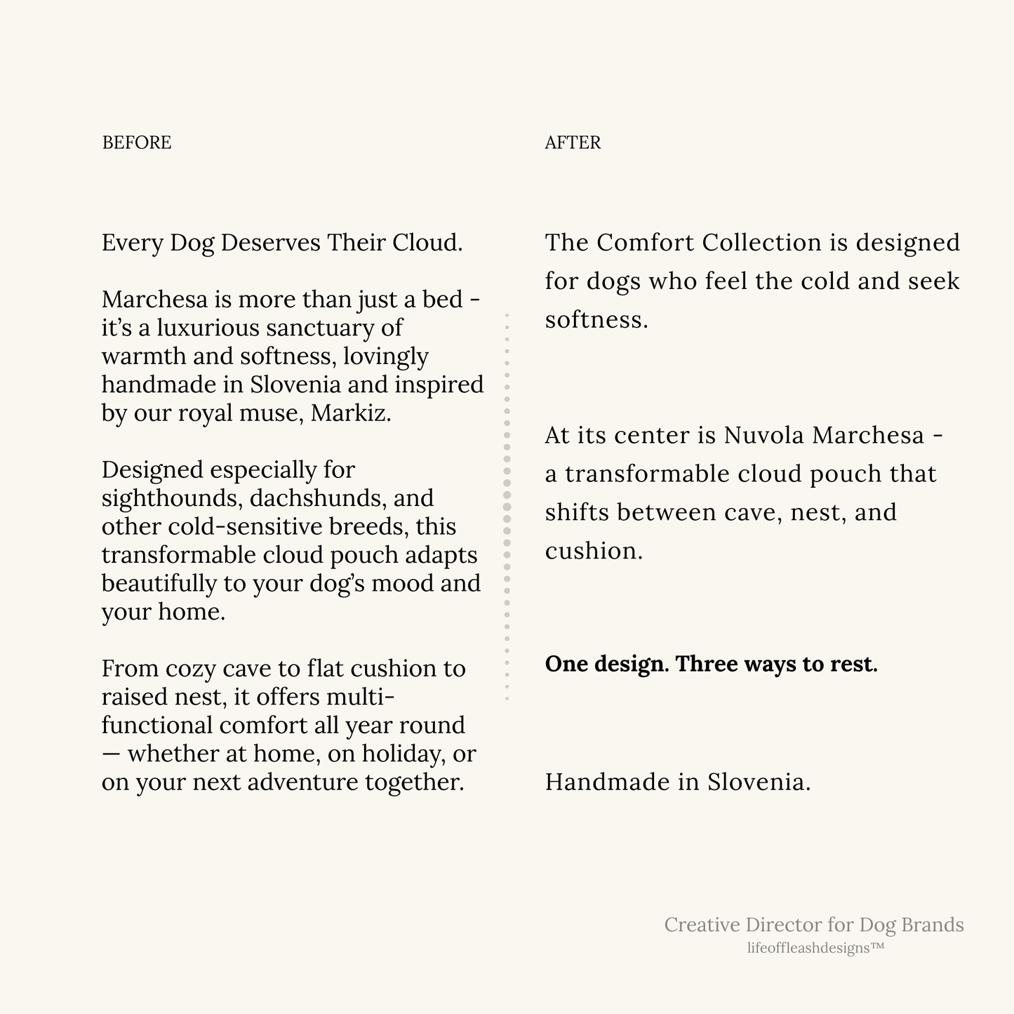 Creative Director for Dog Brands