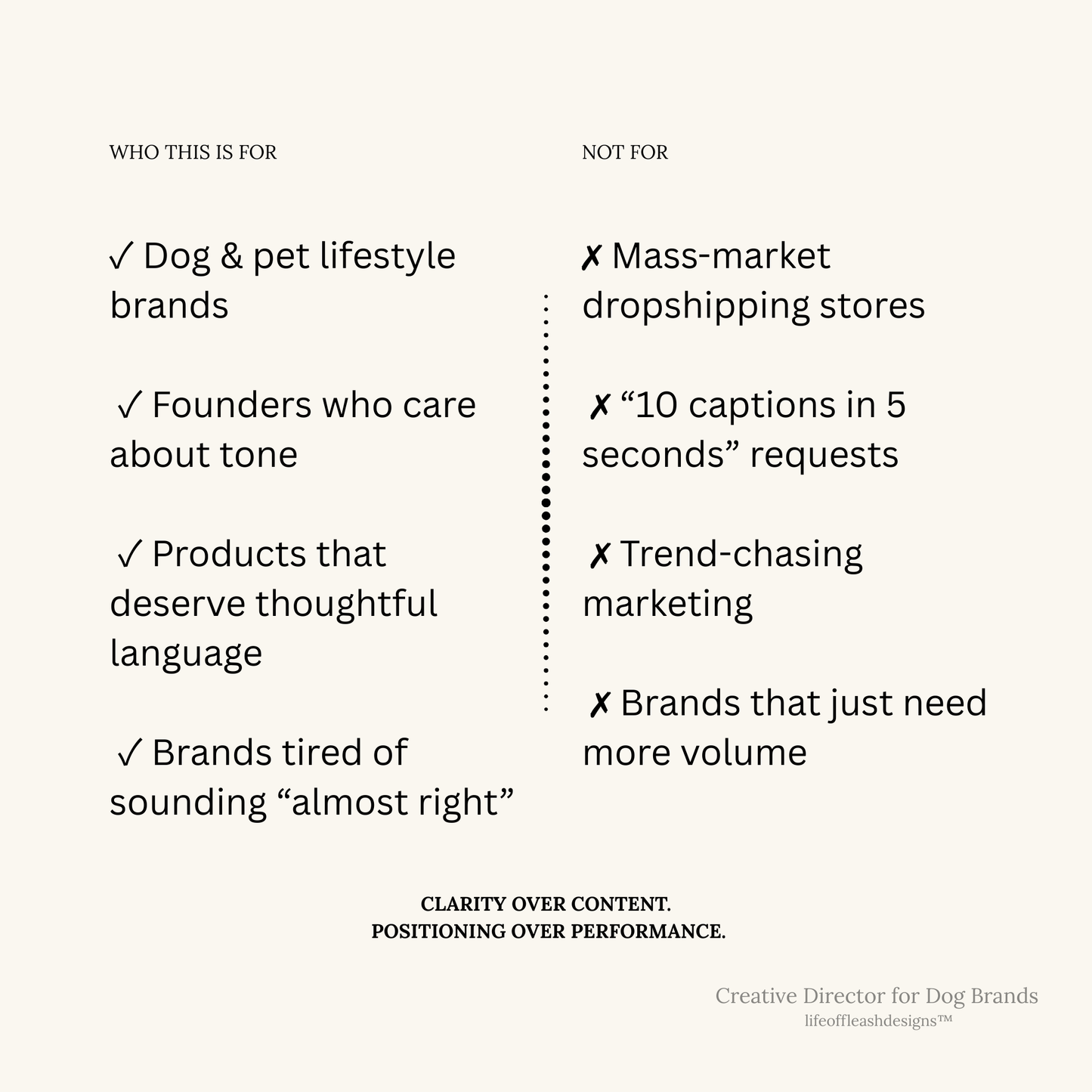 Creative Director for Dog Brands