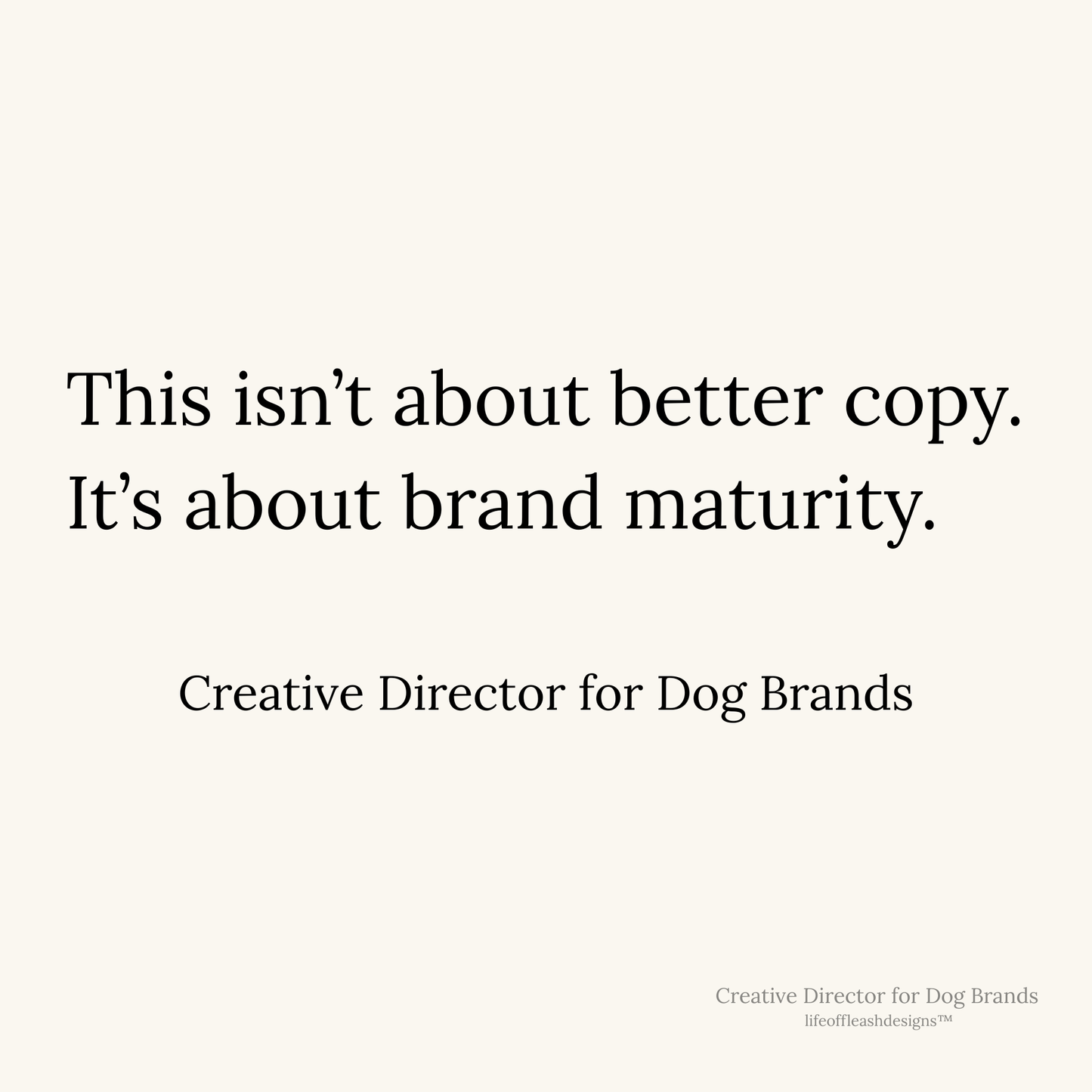 Creative Director for Dog Brands