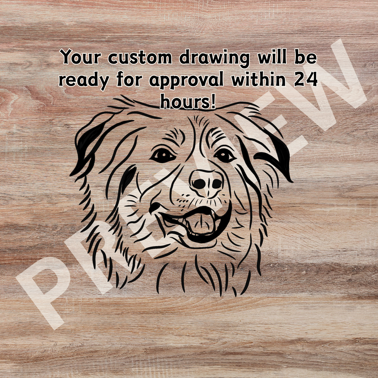 Custom Dog Portrait Necklace Engraved from Your Photo