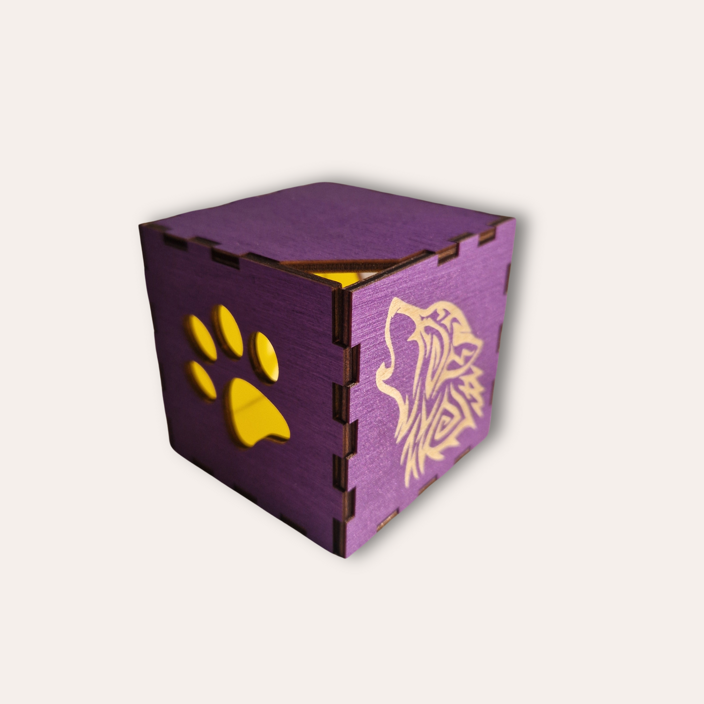 Wooden Light Box-violet